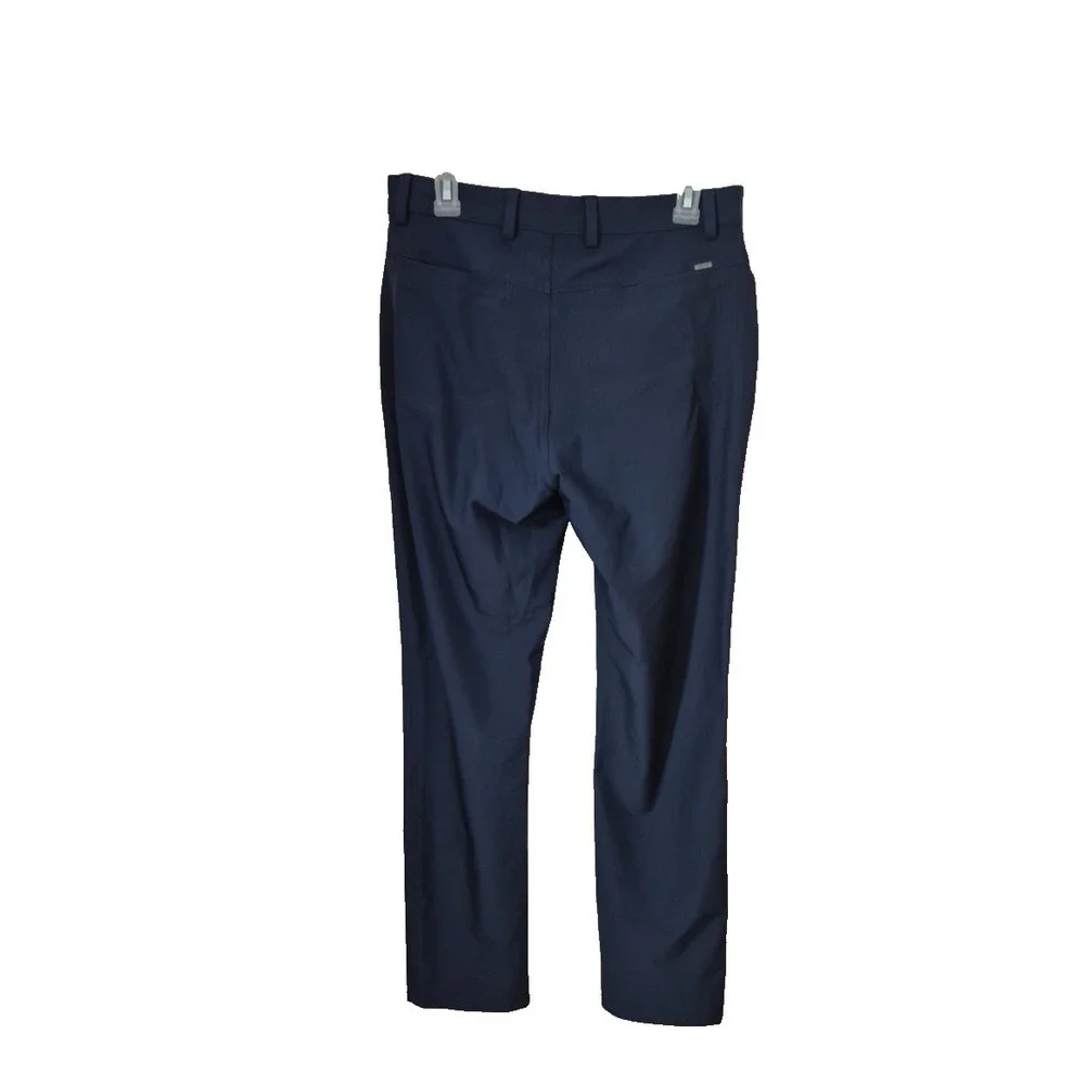 Greg Norman Golf Pants Mens 30x32 Blue Microlux 5 Pocket Tapered Leg NWOT